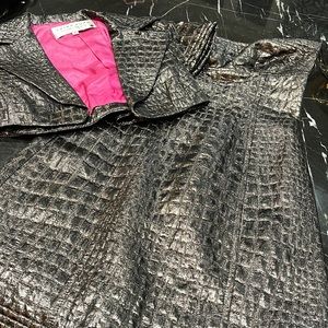 Trina Turk size 2 silver dress and jacket